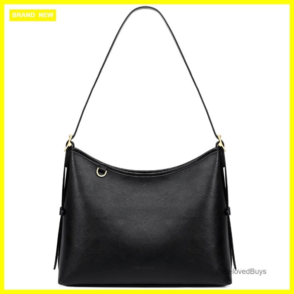 Soft Vegan Leather Hobo Crossbody Bag Spacious Adjustable Strap Everyday